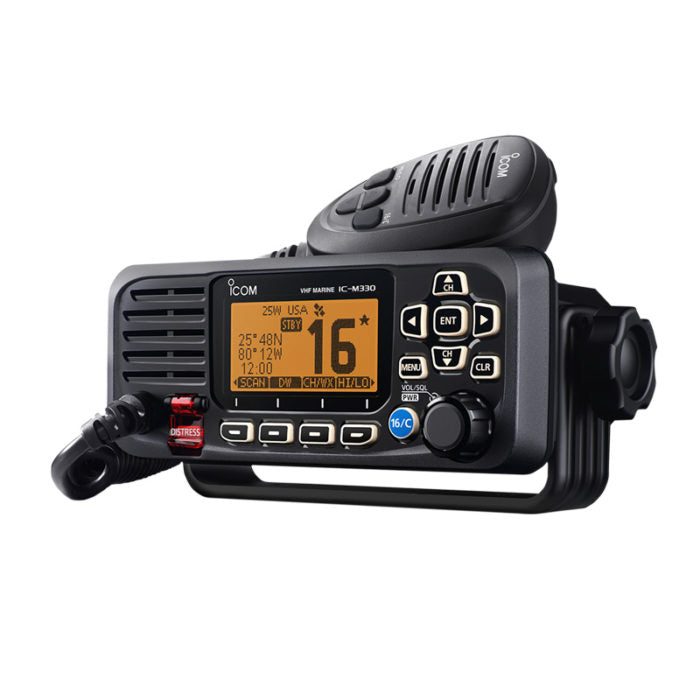 Icom M330GE Fixed Mount GPS Marine VHF Radio with GPS