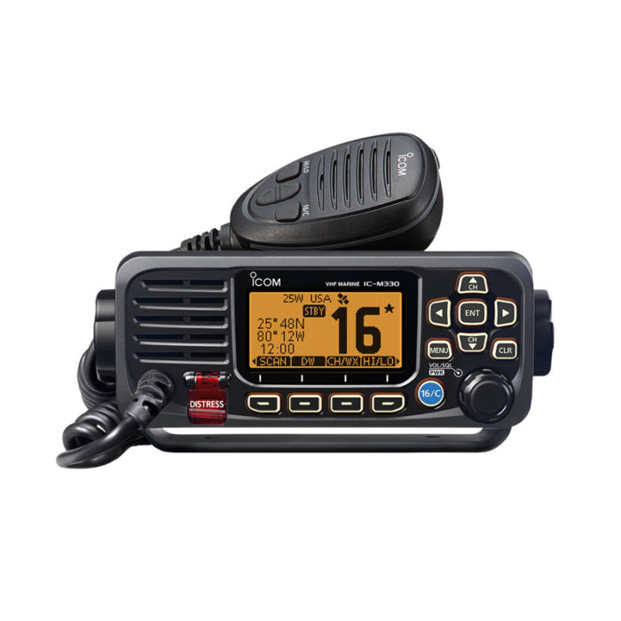 Icom M330GE Fixed Mount GPS Marine VHF Radio with GPS