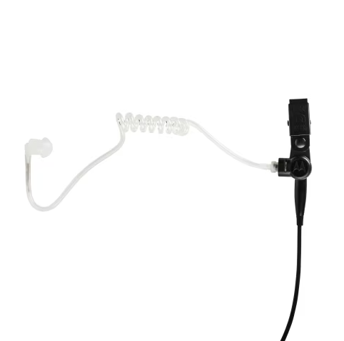 Motorola 2-Wire Earpiece Surveillance PTT Kit with Clear Translucent Tube